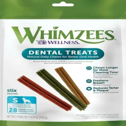 Whimzees by Wellness Stix Natural Grain-Free Dental Chews For Small Breed Dogs (14.8 oz)