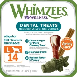 WHIMZEES by Wellness Variety Pack Grain-Free Dental Treats For Large Dog (14 ct)