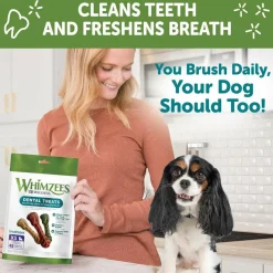Whimzees Daily Use Pack Dental Treats For Dogs Extra Small Brushzees (7.4 oz)
