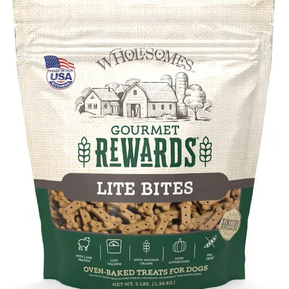 Wholesomes Gourmet Rewards Lite Bites Biscuit Treats For Dogs