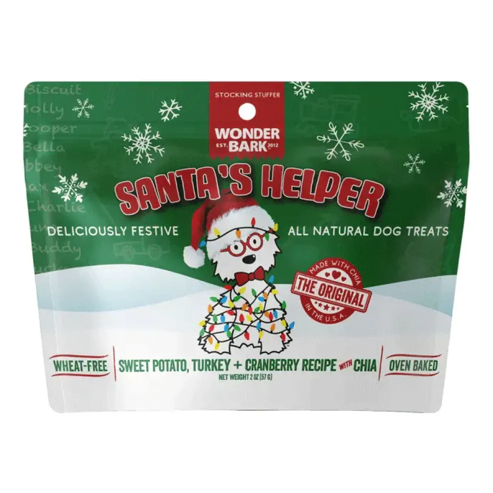 Wonder Bark Christmas Santa's Helper Oven Baked Dog Treats
