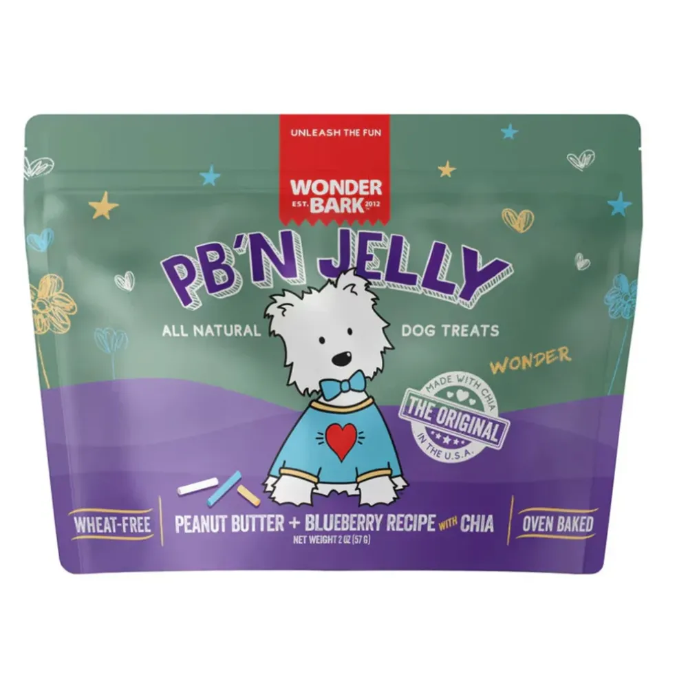 Wonder Bark Everydays PB 'N Jelly Biscuits Dog Treats, 2-oz