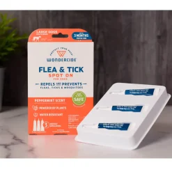 Wondercide Flea & Tick Spot On for Dogs with Natural Essential Oils, Peppermint Scent
