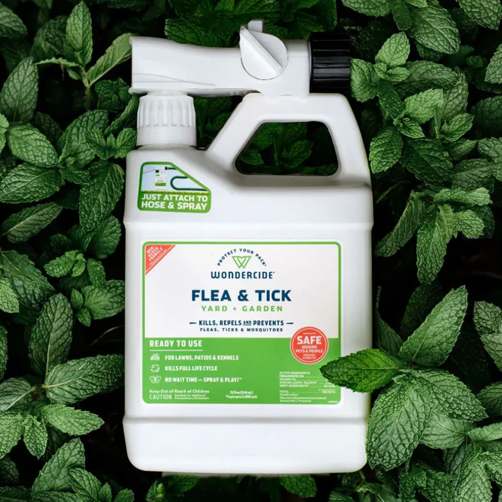 Wondercide Natural Flea, Tick & Mosquito Yard & Garden Spray with Natural Essential Oils, 32-oz