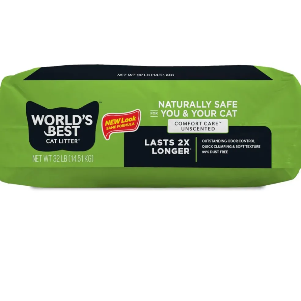 World's Best Cat Litter Comfort Care Unscented, 28 lbs