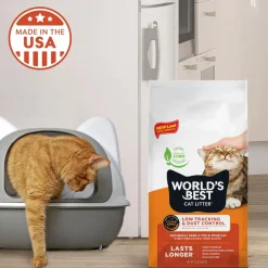World's Best Cat Litter Low Tracking & Dust Control Multiple Cat Unscented, 28 lbs