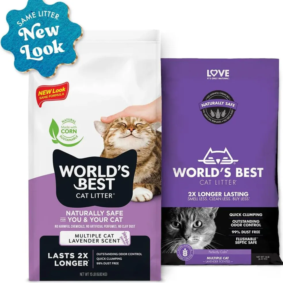 World's Best Cat Litter Multiple Cat Lavender Scent, 28 lbs