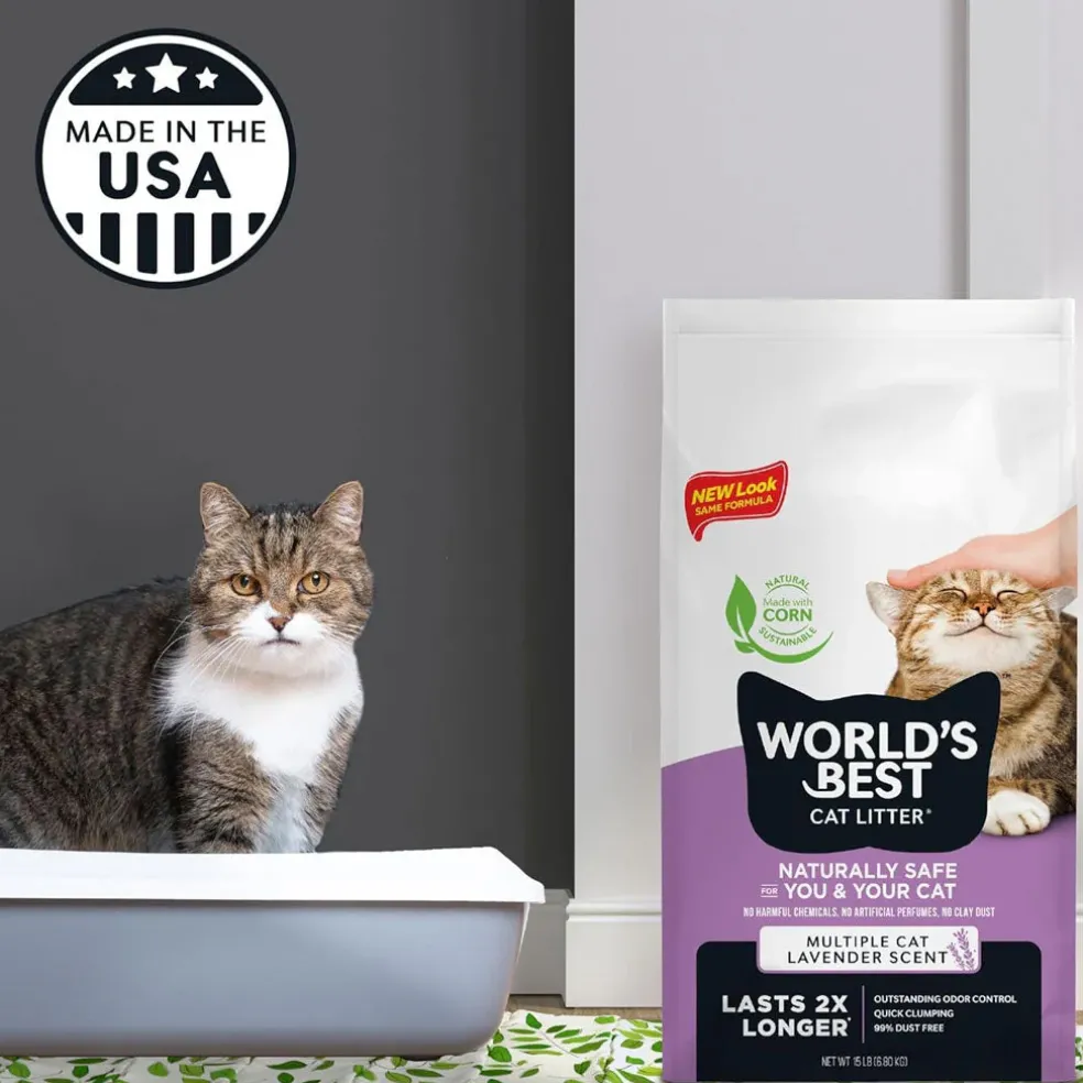 World's Best Cat Litter Multiple Cat Lavender Scent, 28 lbs