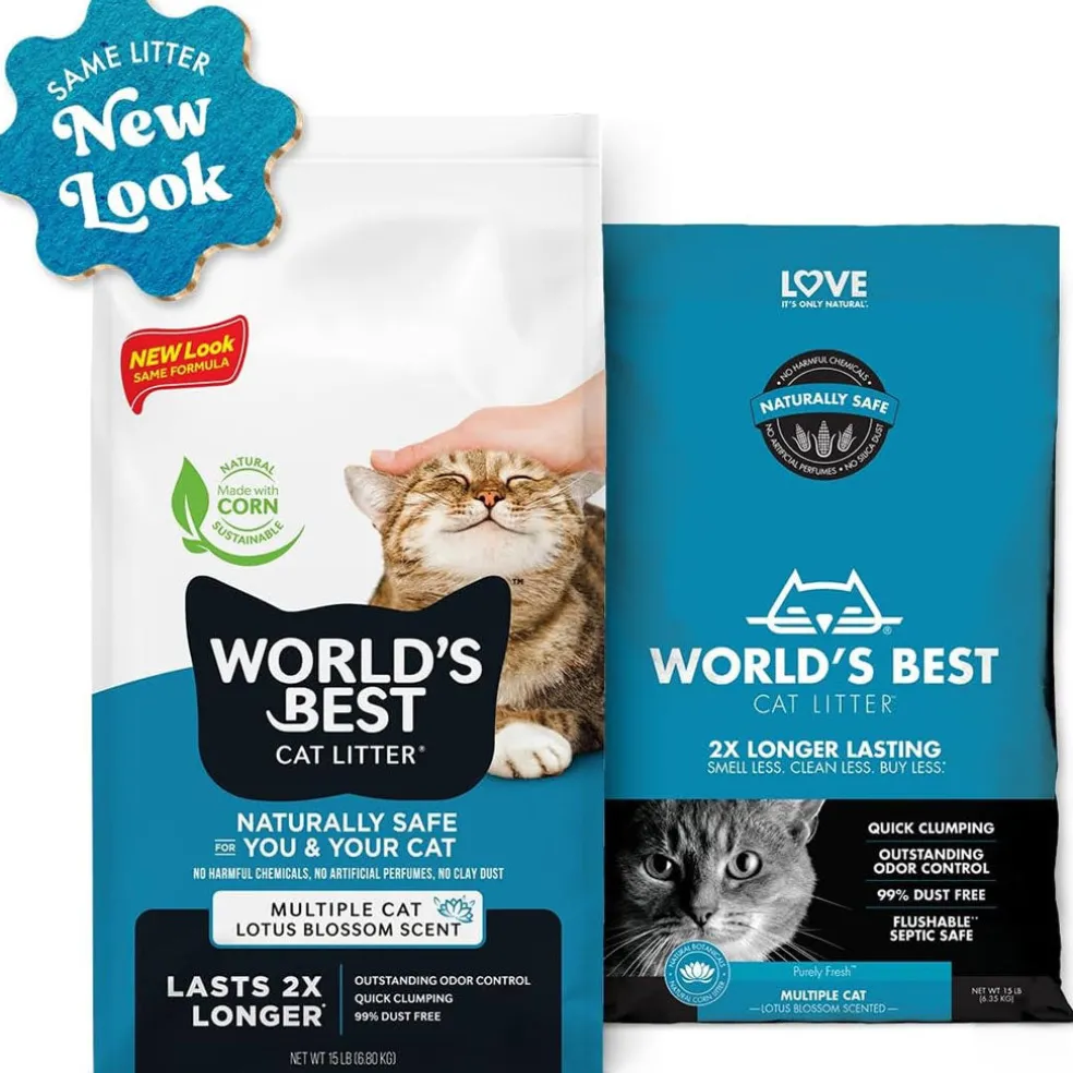 World's Best Cat Litter Multiple Cat Lotus Blossom Scent, 28 lbs