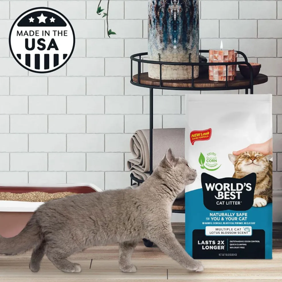 World's Best Cat Litter Multiple Cat Lotus Blossom Scent, 28 lbs