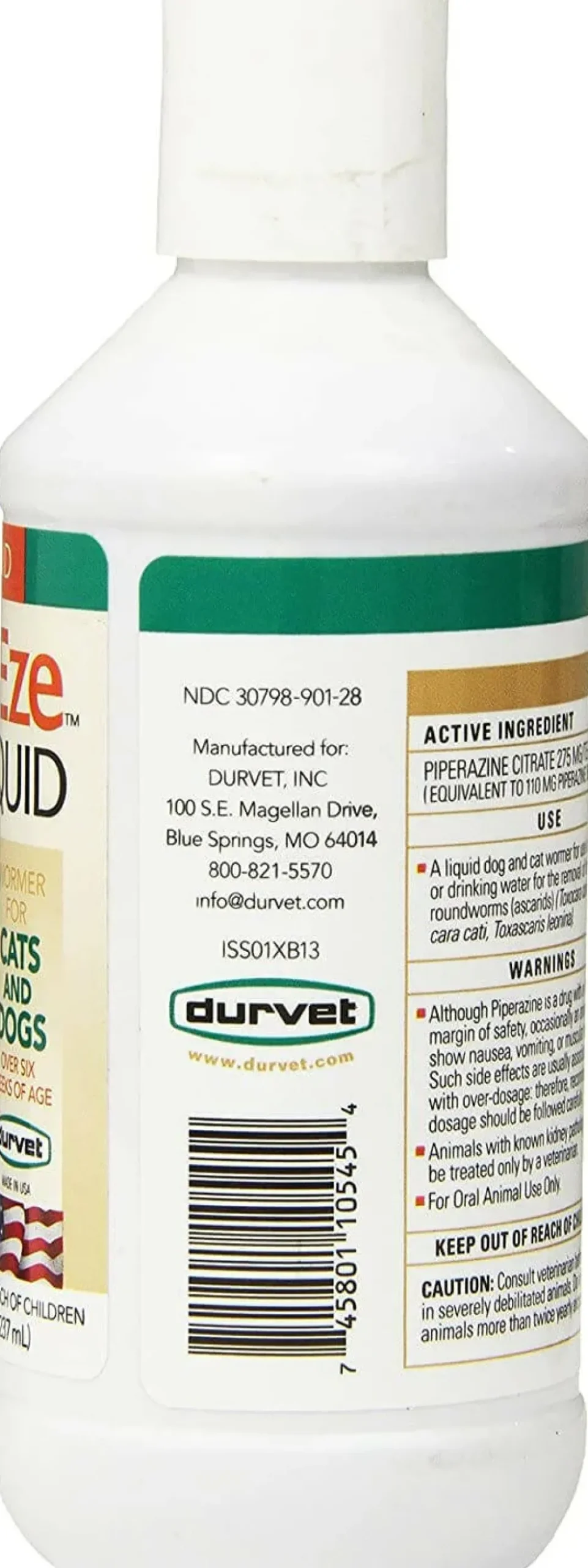 WormEze Canine and Feline Anthelmintic Liquid (8 oz)
