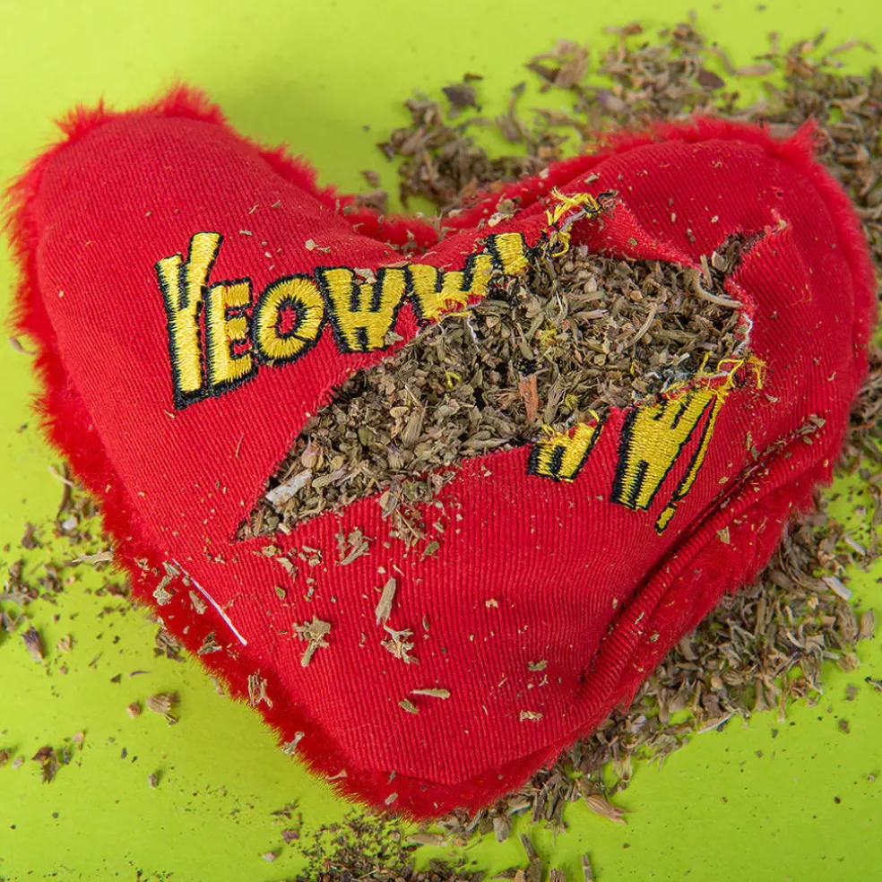 Yeowww! Hearrrt Attack "Happy Kitty" Catnip Cat Toy