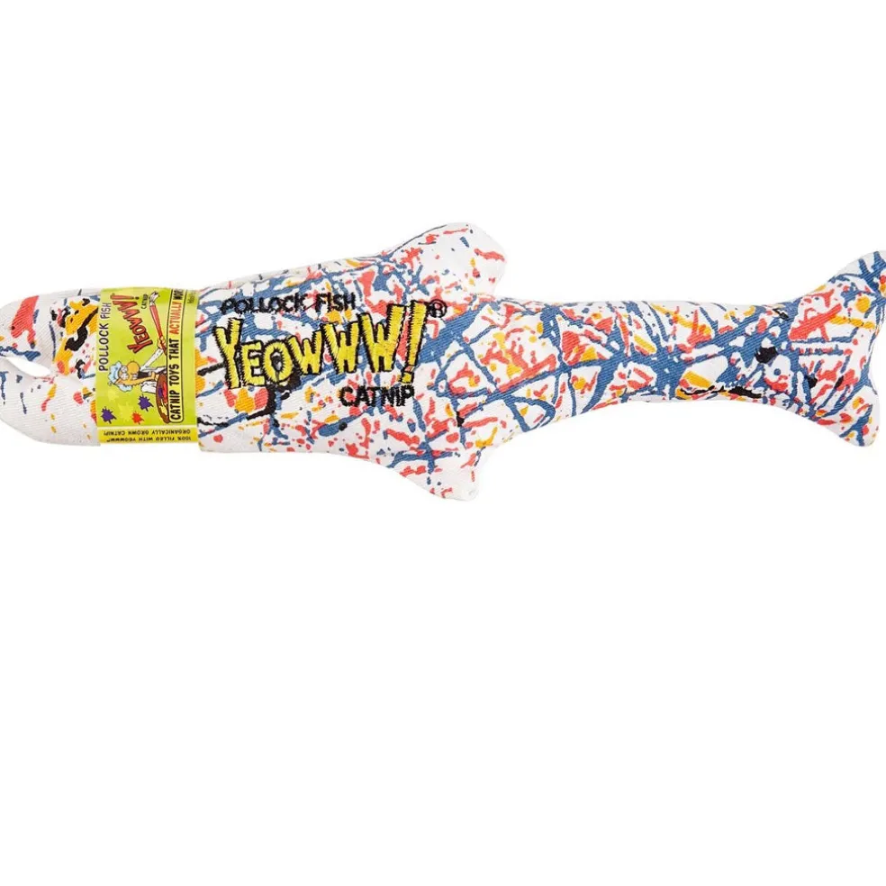 Yeowww! Pollock Fish Catnip Toy MultiColor, 11", 1 count