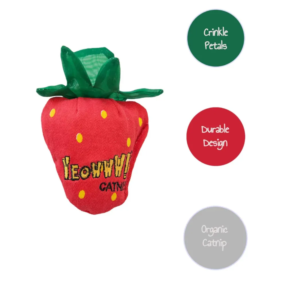 Yeowww! Strawberries Catnip Cat Toy