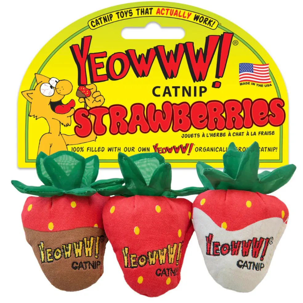 Yeowww! Strawberries Catnip Cat Toy