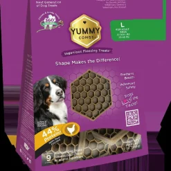 Yummy Combs Dental Flossing Treats for Large Dogs 51-100lbs (9 Count)