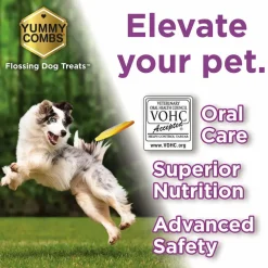 Yummy Combs Premium Dog Treats, Fish and Egg Allergy Relief, X-Large, 6 Count