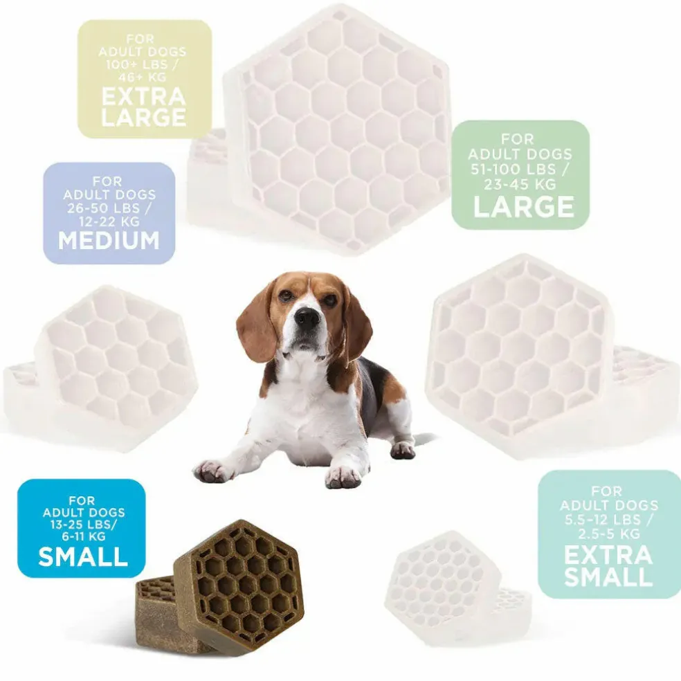 Yummy Combs Premium Dog Treats, Fish and Egg Allergy Relief, Small, 21 Count