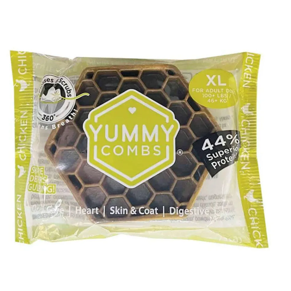 Yummy Combs Treats with Real Chicken, X-Large, Individually Wrapped, 1 count