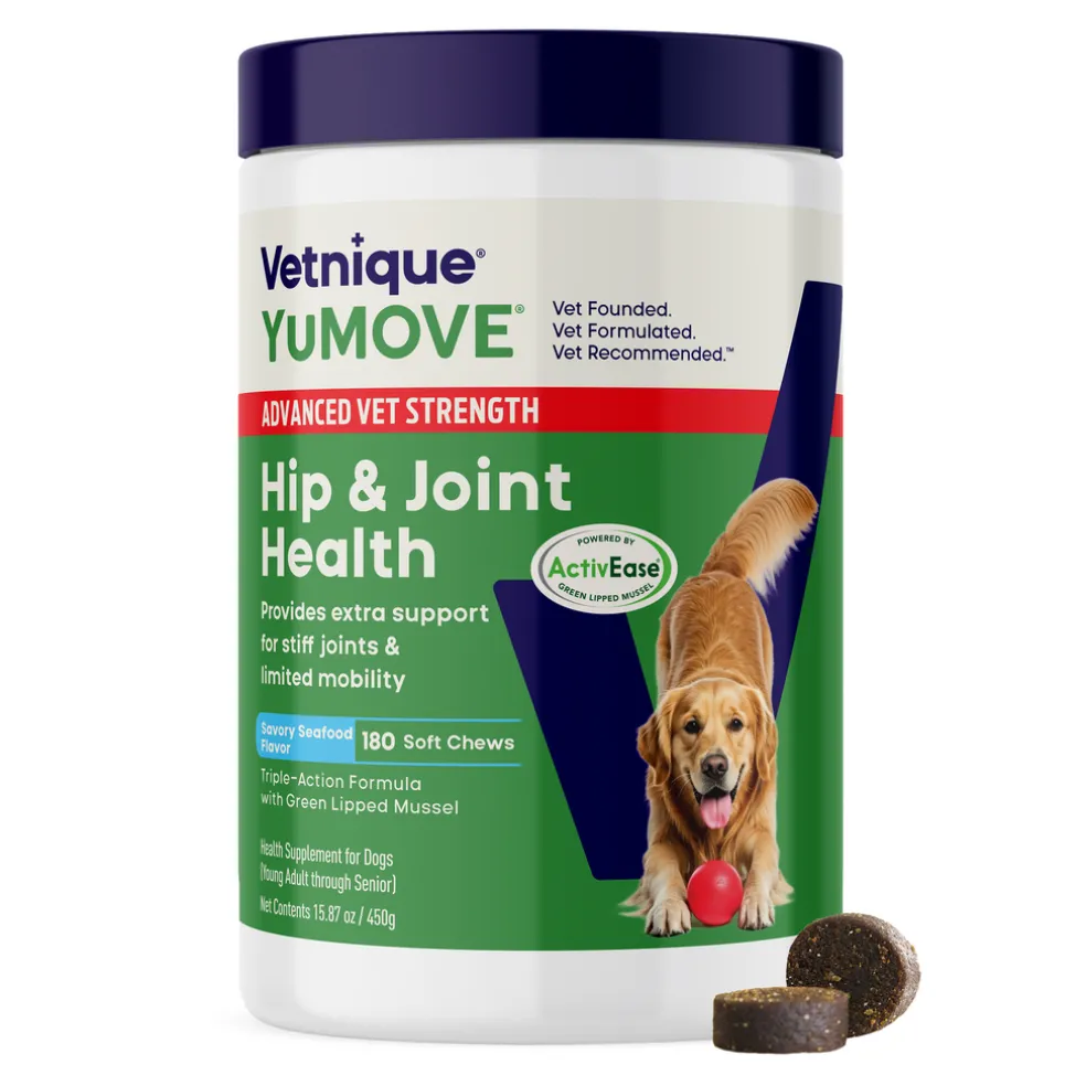 YuMOVE Advanced Vet Strength Hip & Joint Health Soft Chews for Dogs, Seafood Flavor
