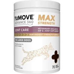 YuMove Advance 360 Max Strength Hip and Joint Supplement For Dogs (70 Soft Chews)