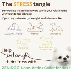 ZENIDOG Calming Collar for Dogs- Medium/Large (22-110 lbs)