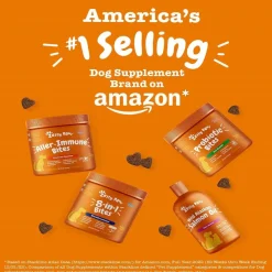 Zesty Paws Allergy & Immune Bites Peanut Butter Flavored Chews for Dogs (90ct)