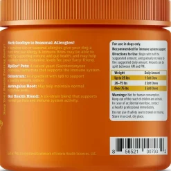 Zesty Paws Allergy & Immune Bites Peanut Butter Flavored Chews for Dogs (90ct)