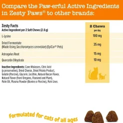 Zesty Paws Aller-Immune Bacon Flavored Immune System Chews for Cats (60 ct)