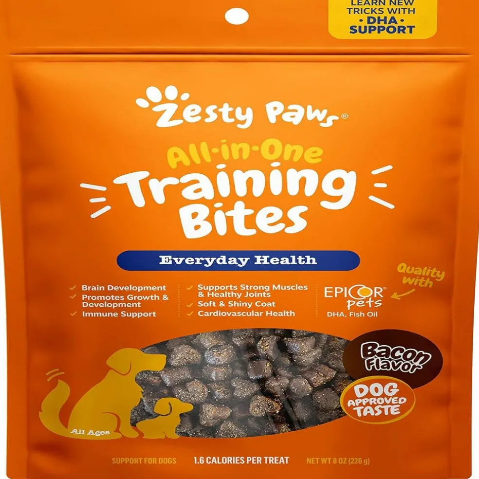 Zesty paws All-in-One Bacon Flavored Multivitamin Training Bites for Dogs (8 oz)