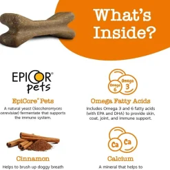 Zesty Paws All-in-One Functional Dental Bone Chews for Large Dogs (8 bones)