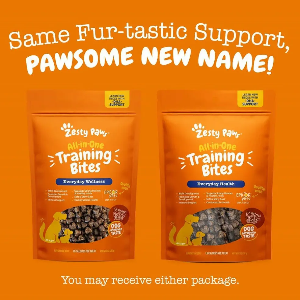 Zesty paws All-in-One Peanut Butter Flavored Multivitamin Training Bites for Dogs (8 oz)