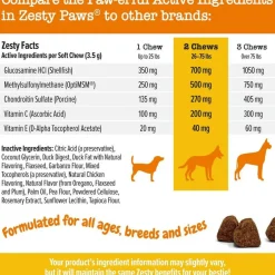 Zesty Paws Hip & Joint Mobility Bites Duck Flavored Chews for Dogs (90 ct)