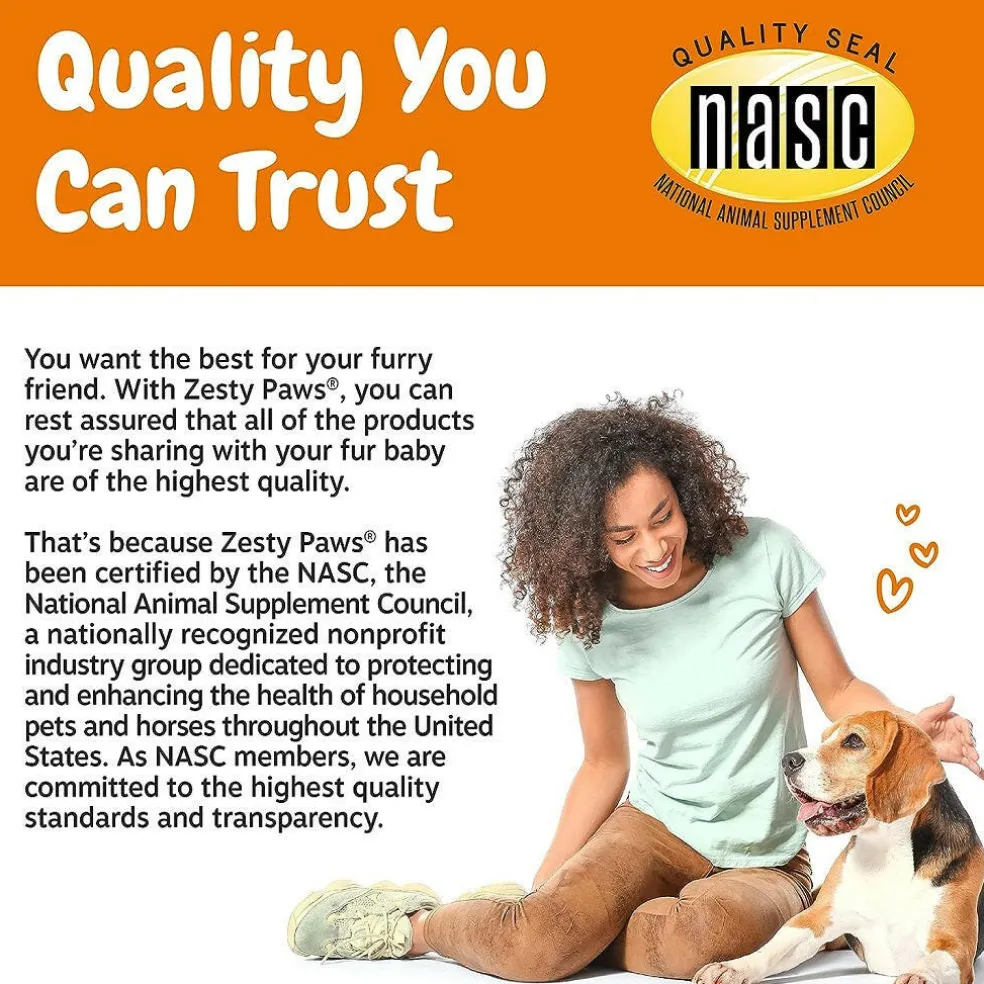 Zesty Paws Probiotic Bites Pumpkin Flavored Chews for Dogs (90 ct)