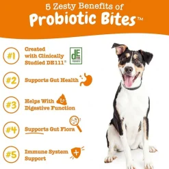 Zesty Paws Probiotic Bites Pumpkin Flavored Chews for Dogs (90 ct)