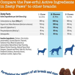 Zesty Paws Senior Advanced Cognition Bites Chicken Flavored Chews for Dogs (90 ct)