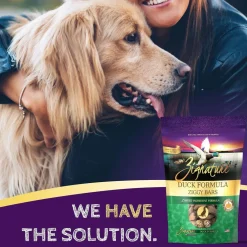 Zignature Duck Formula Ziggy Bars with Pumpkin Dog Treats, 12-oz