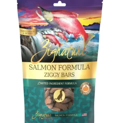 Zignature Salmon Formula Ziggy Bars with Pumpkin Dog Treats, 12-oz