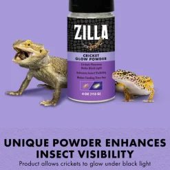 Zilla Cricket Glow Powder Supplement For Reptiles (4 oz)