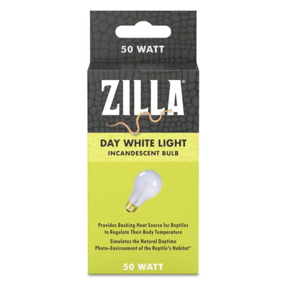 Zilla Day White Incandescent Bulb for Basking Heat