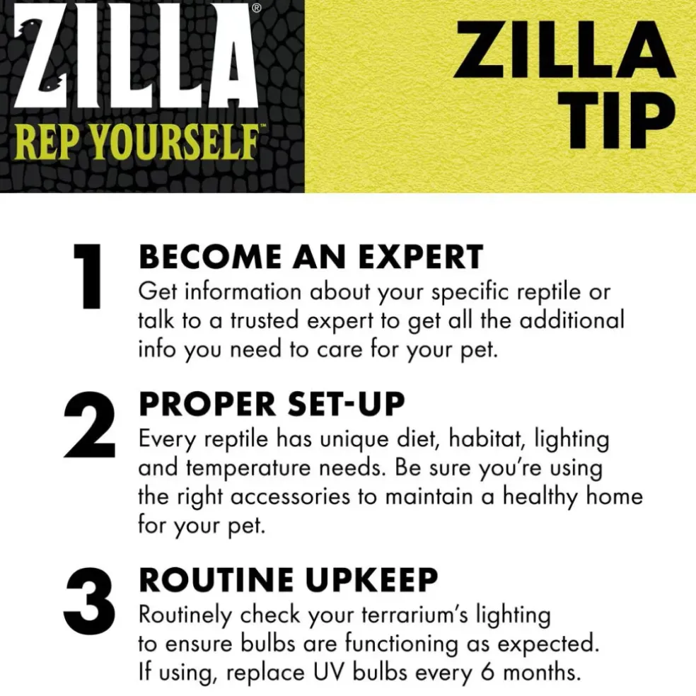 Zilla Day White Incandescent Bulb for Basking Heat