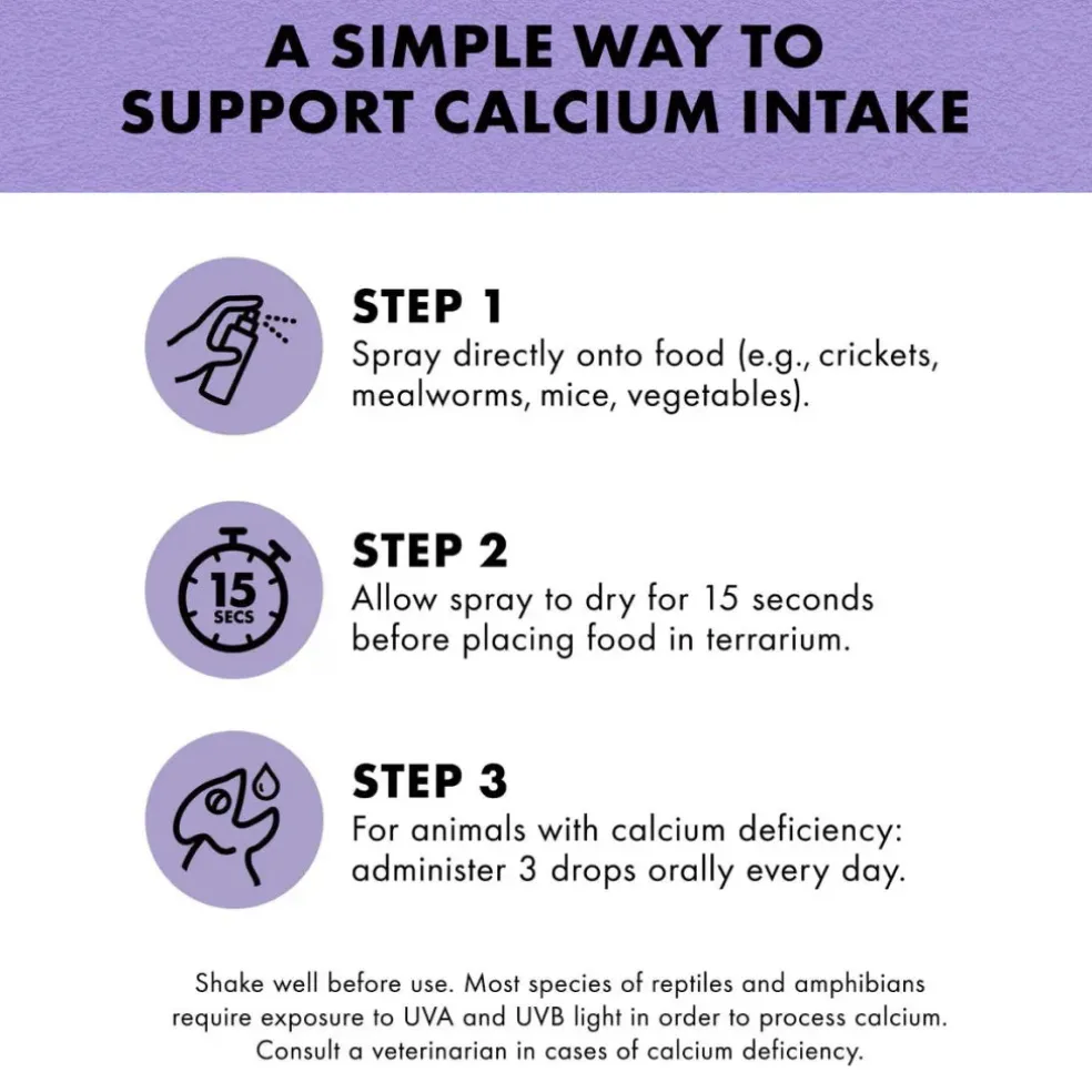 Zilla Food Calcium Supplement Spray For Reptile (8 oz)