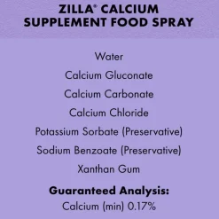Zilla Food Calcium Supplement Spray For Reptile (8 oz)