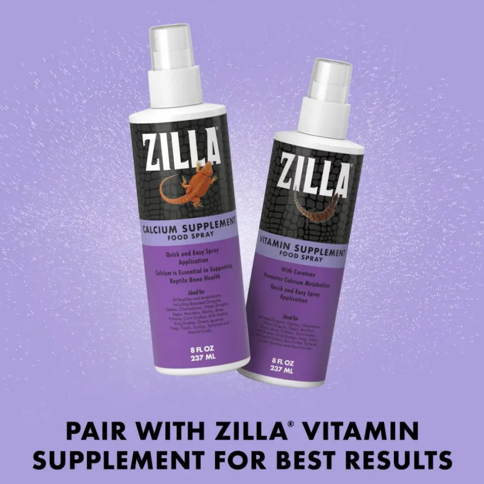 Zilla Food Calcium Supplement Spray For Reptile (8 oz)
