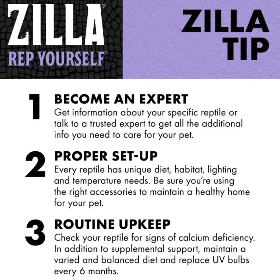Zilla Food Calcium Supplement Spray For Reptile (8 oz)