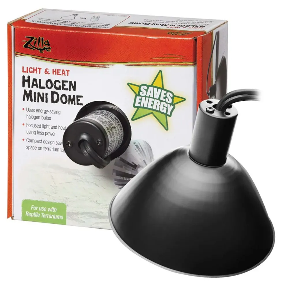 Zilla Light & Heat Halogen Mini Dome For Reptile Terrariums
