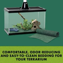 Zilla Reptile Terrarium Bedding Substrate Floor Liner- Green
