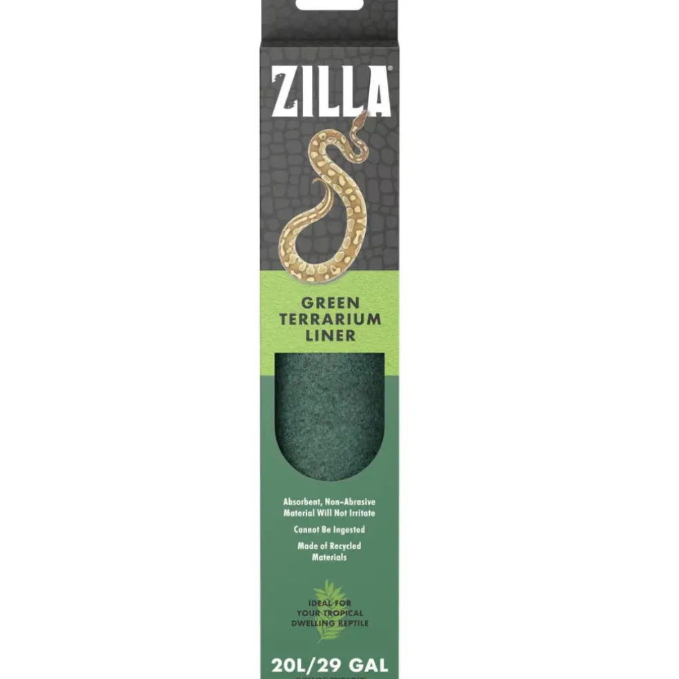 Zilla Reptile Terrarium Bedding Substrate Floor Liner- Green