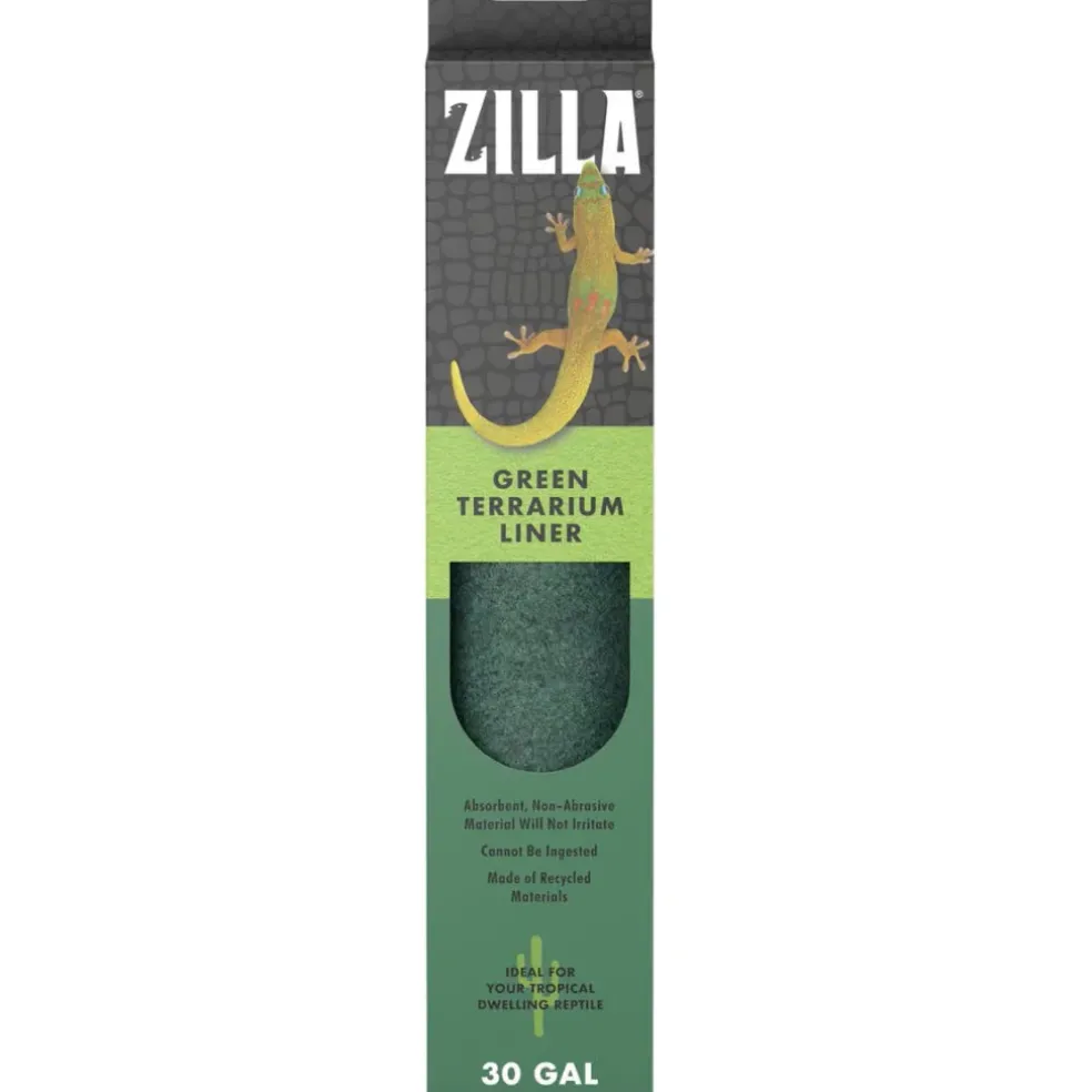 Zilla Reptile Terrarium Bedding Substrate Floor Liner- Green
