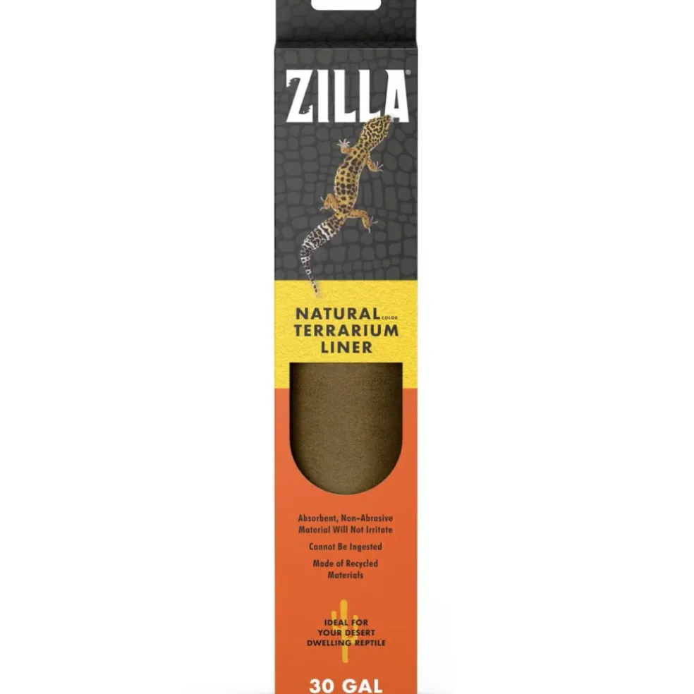 Zilla Reptile Terrarium Bedding Substrate Floor Liner- Natural